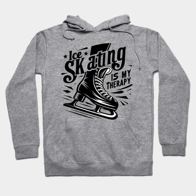 Ice Skating Hoodie by Vehicles-Art